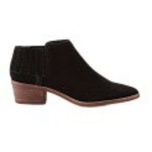 DOLCE VITA KEITON BOOTIE BLACK SUEDE SIZE 7.5 WITH BOX RETAIL $125